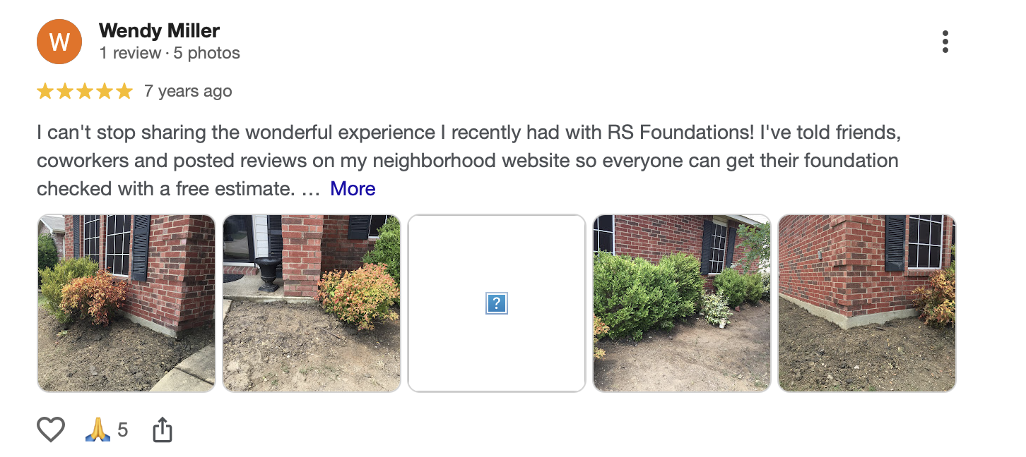 Google review from Wendy Miller recommending a free estimate